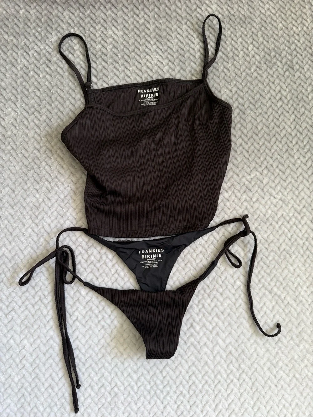 Frankie’s bikinis ribbed tankini